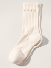 View large product image 1 of 2. Athleta Everyday Crew Sock