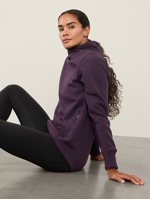 Image number 6 showing, Cozy Karma Twist Neck Sweatshirt