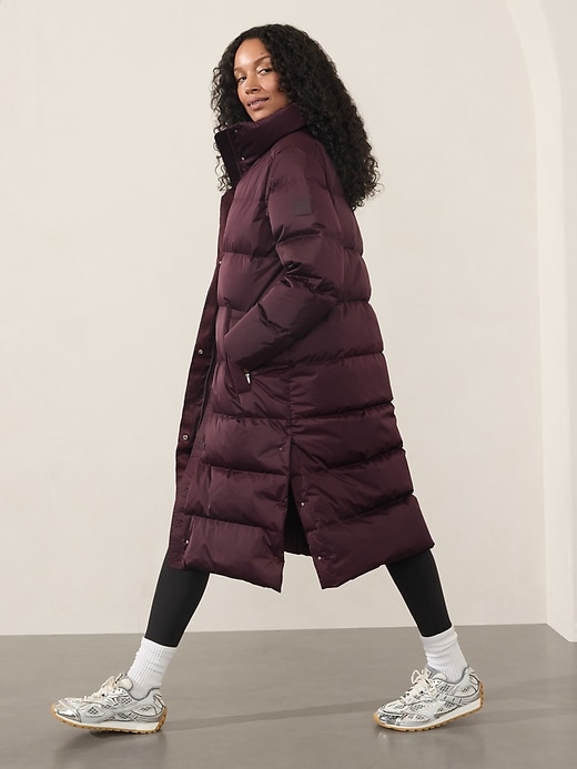 Image number 5 showing, Sateen Long Puffer