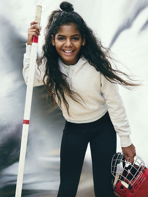 Image number 7 showing, Athleta Girl All Day Half Zip Hoodie