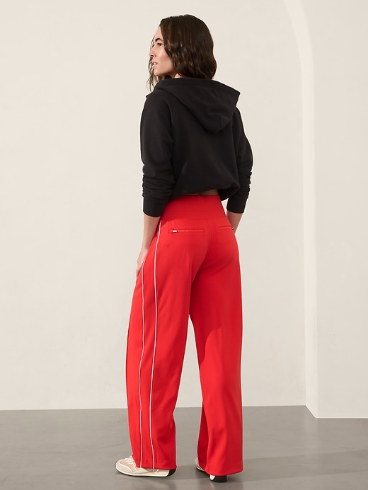 Image number 3 showing, Venice High Rise Track Stripe Wide Leg Pant