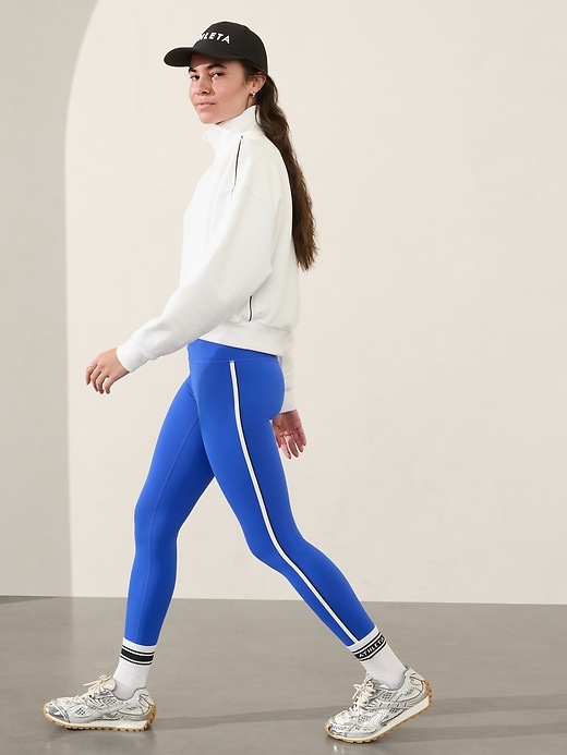 Forever Fleece 1/2 Zip High Hip Piping Sweatshirt