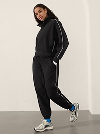 Forever Fleece 1/2 Zip High Hip Piping Sweatshirt