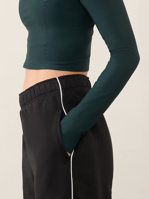 Image number 6 showing, Forever Fleece High Rise Piping Jogger