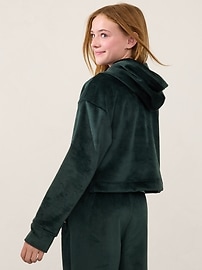 View large product image 3 of 3. Athleta Girl Cozy Rib Hoodie