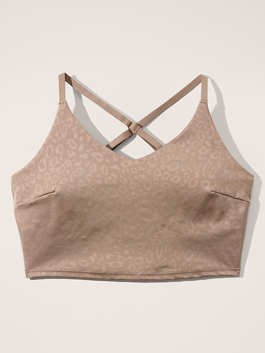 Image number 3 showing, Elation V-Neck Embossed Longline Bra A-C