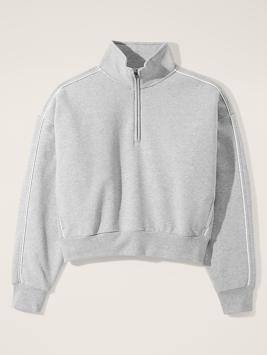 Forever Fleece 1/2 Zip High Hip Piping Sweatshirt | Athleta
