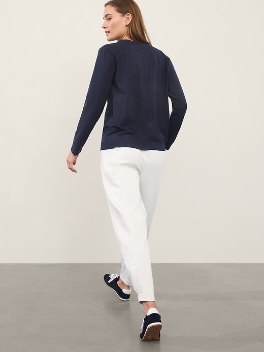 Image number 2 showing, Essential Long V-Neck Top