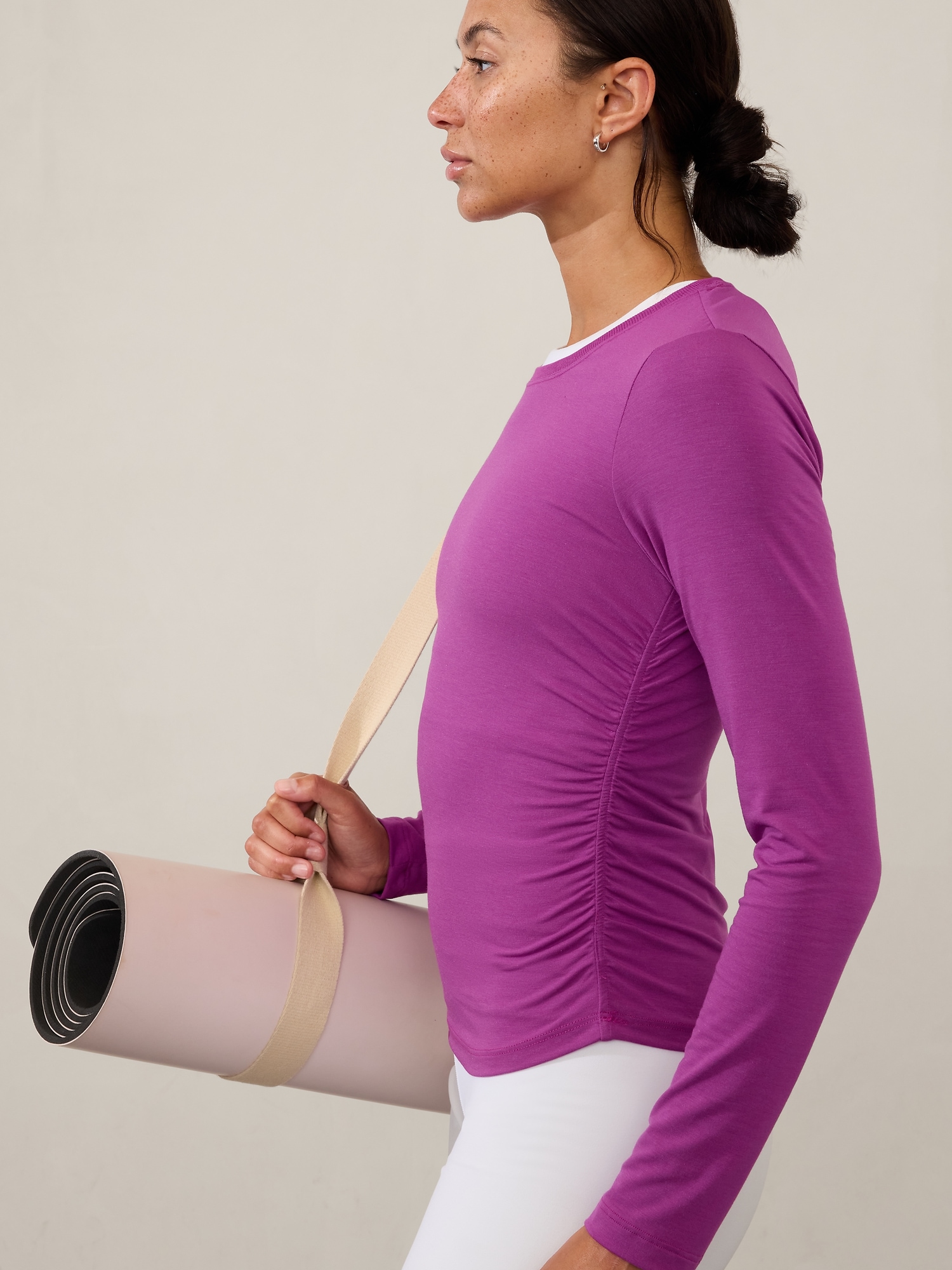 With Ease Cinch Top - Purple