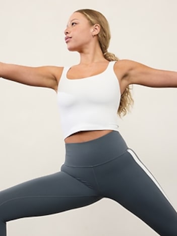 Transcend Square Neck Crop Sports Bra D-DD
