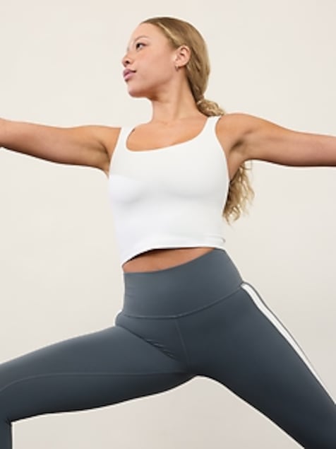 Transcend Square Neck Crop Sports Bra D-DD