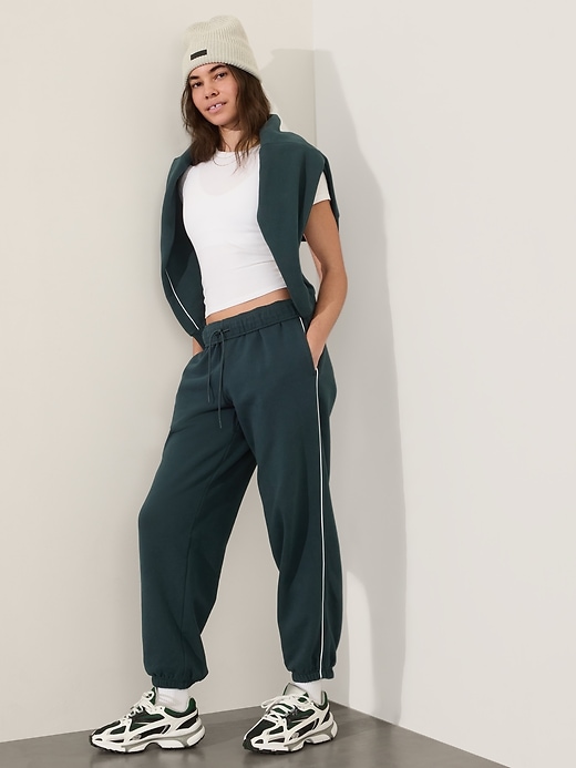 Image number 8 showing, Forever Fleece High Rise Piping Jogger