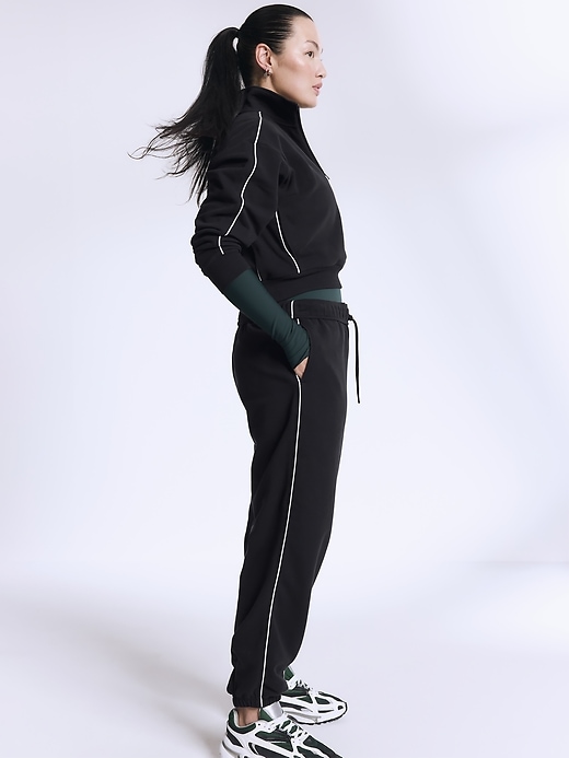 Image number 8 showing, Forever Fleece 1/2 Zip High Hip Piping Sweatshirt