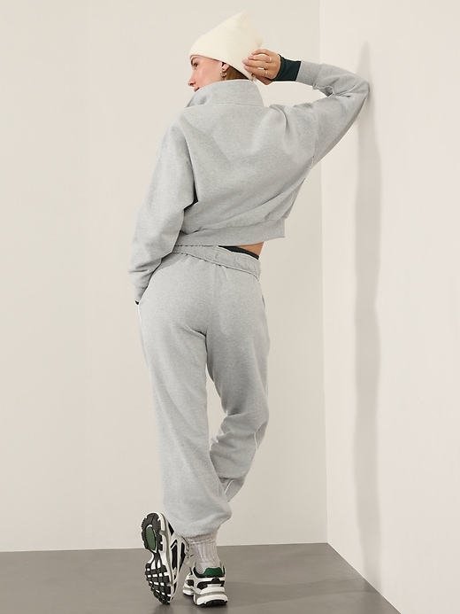 Image number 6 showing, Forever Fleece 1/2 Zip High Hip Piping Sweatshirt