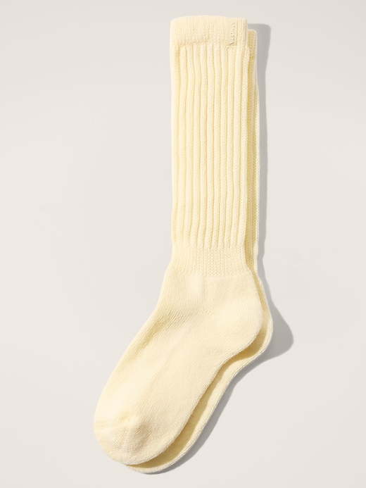 View large product image 2 of 2. Cloud Scrunch Sock