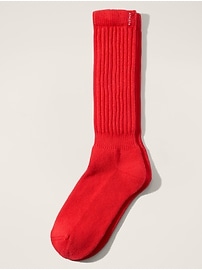 View large product image 2 of 2. Cloud Scrunch Sock