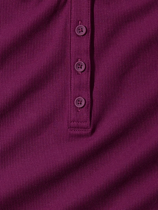 Image number 2 showing, Signature Rib Henley Top