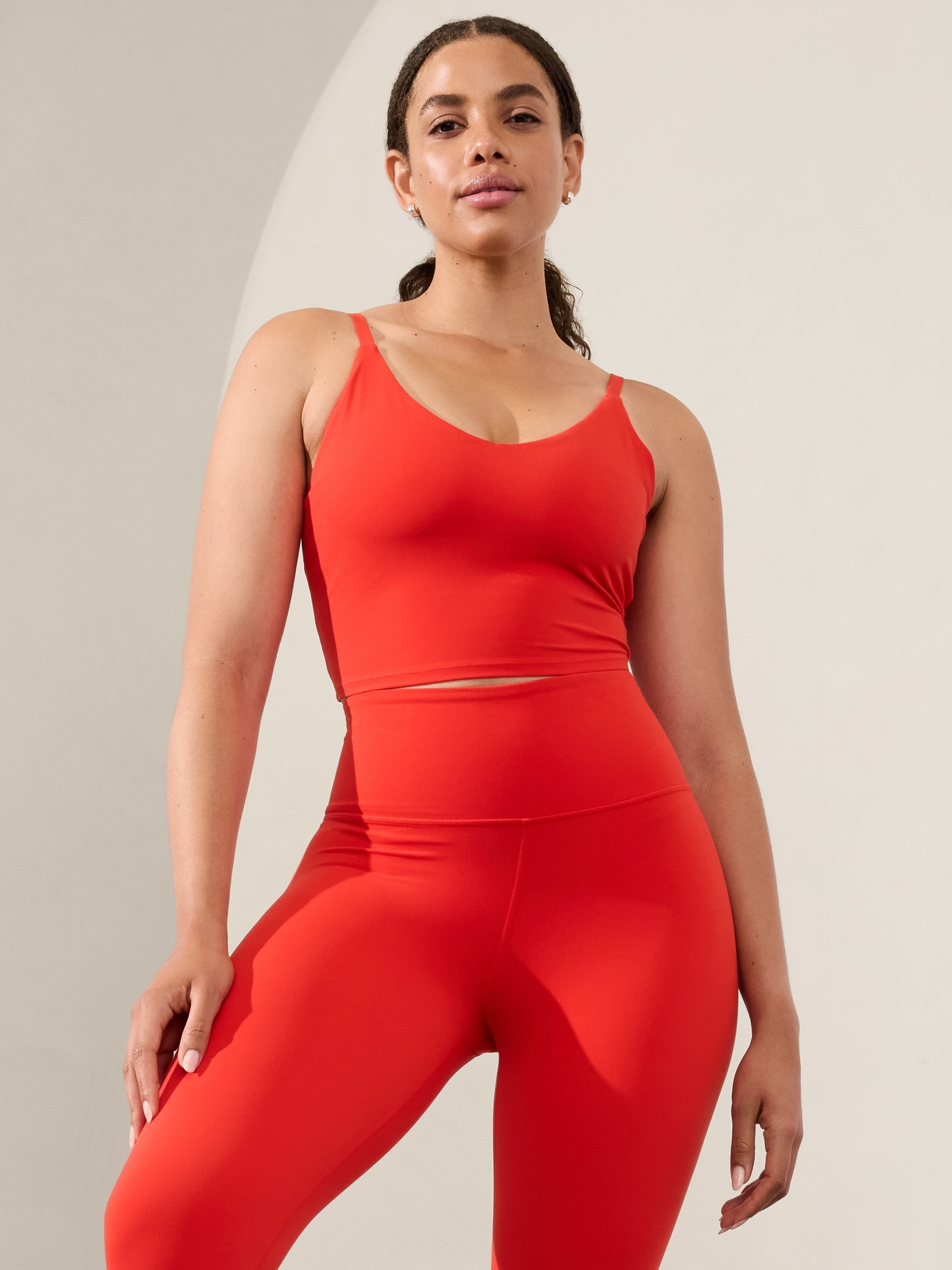 Elation V-Neck Rib Longline Sports Bra A-C | Athleta