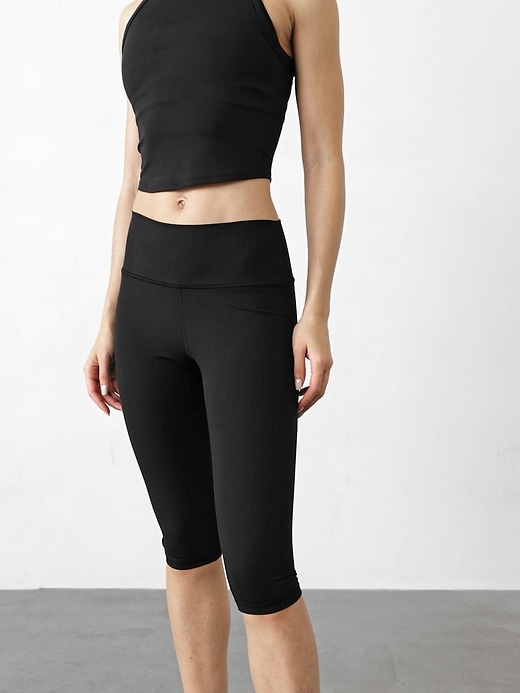 Image number 4 showing, Transcend High Rise Rib Crop Legging