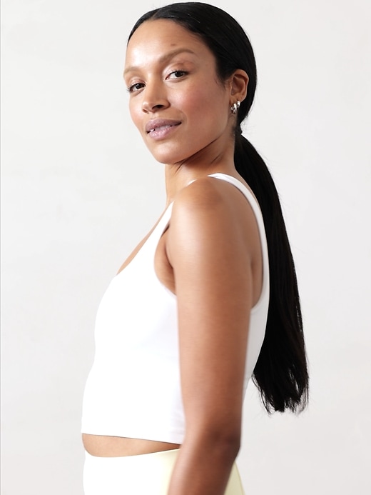 Transcend Square Neck Crop Sports Bra A-C | Athleta