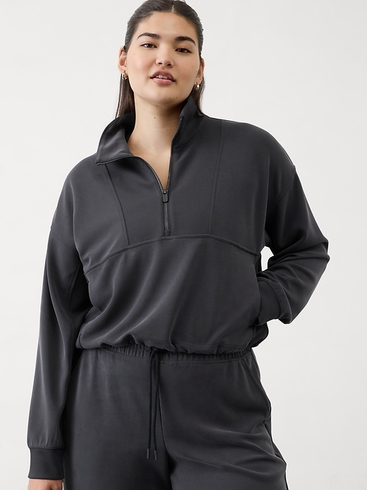 Image number 7 showing, Seasoft Rib 1/4 Zip Popover