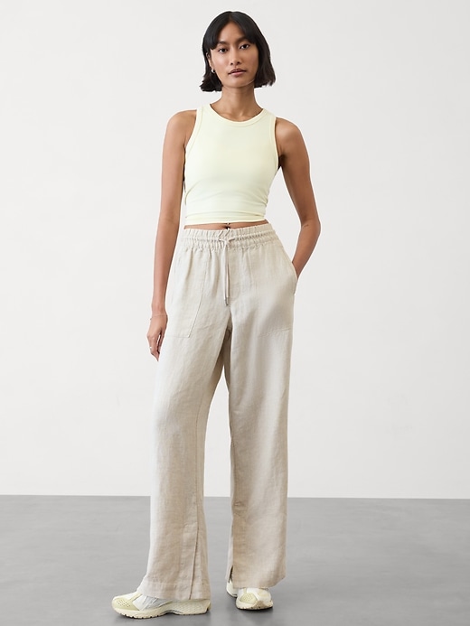 Image number 1 showing, Retreat Linen Wide Leg Pant