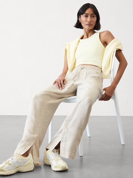 Image number 2 showing, Retreat Linen Wide Leg Pant