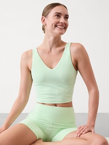 Transcend V-Neck Crop Sports Bra A-C