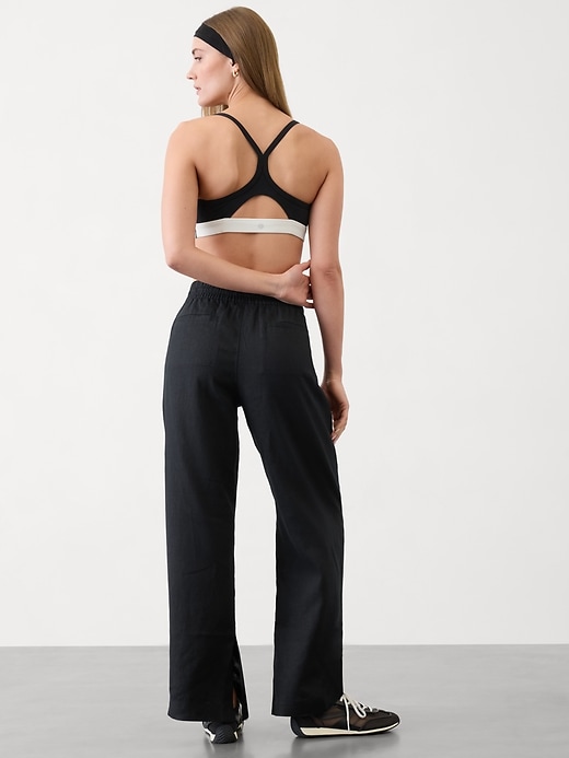 Image number 6 showing, Retreat Linen High Rise Wide Leg Pant