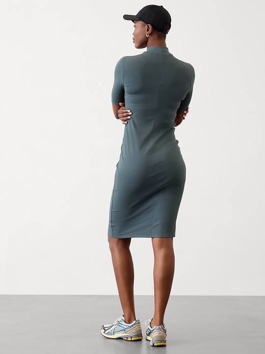 Image number 2 showing, Signature Rib Mock Neck Dress