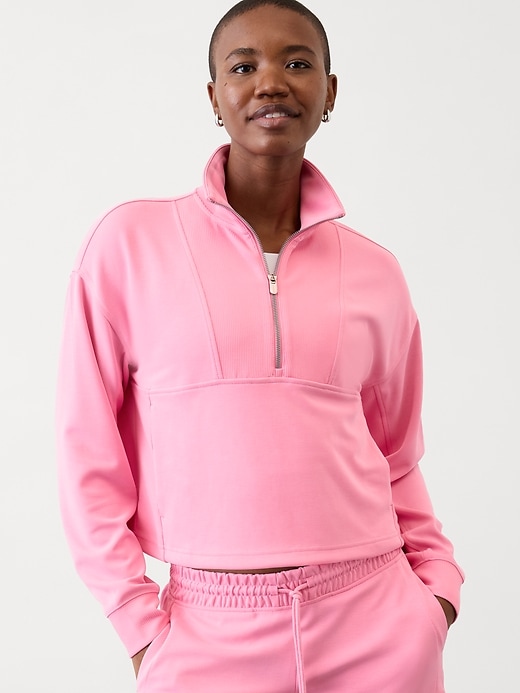 Image number 1 showing, Seasoft Rib 1/4 Zip Popover