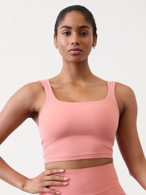 Transcend Square Neck Crop Sports Bra D-DD