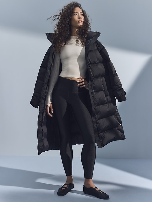 Image number 1 showing, Sateen Long Puffer