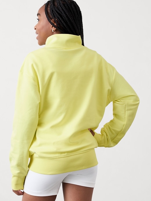 Image number 3 showing, Athleta Girl All Day 1/4 Zip Sweatshirt