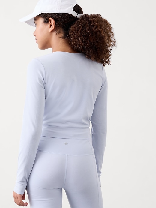 Image number 3 showing, Athleta Girl Right Moves Wrap Top