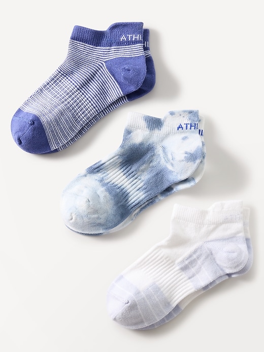 View large product image 1 of 2. Athleta Girl Everyday Ankle Sock 3-Pack