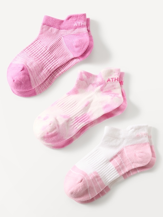 View large product image 1 of 2. Athleta Girl Everyday Ankle Sock 3-Pack