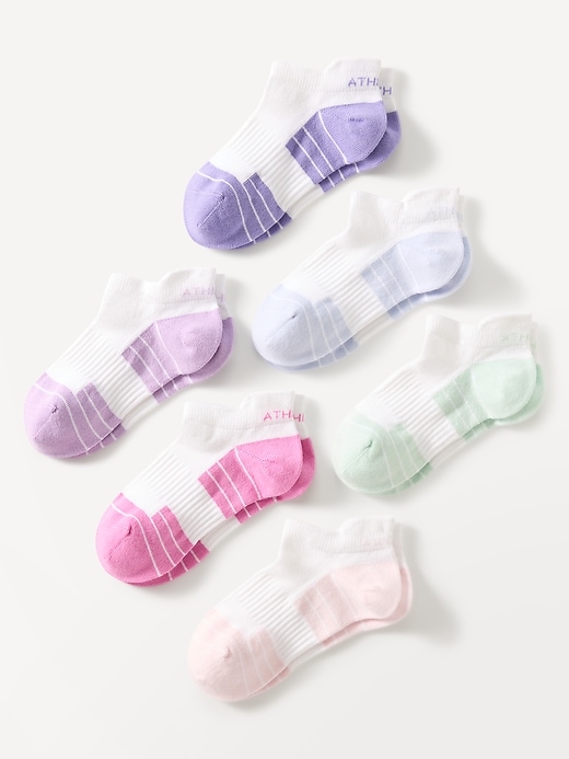 View large product image 1 of 2. Athleta Girl Everyday Ankle Sock 6-Pack