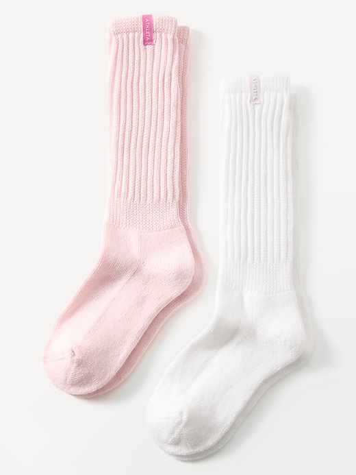 View large product image 1 of 2. Athleta Girl Scrunch Sock 2-Pack