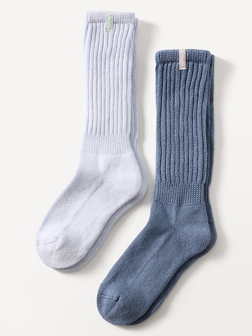 View large product image 1 of 2. Athleta Girl Scrunch Sock 2-Pack