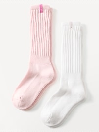 View large product image 1 of 2. Athleta Girl Scrunch Sock 2-Pack