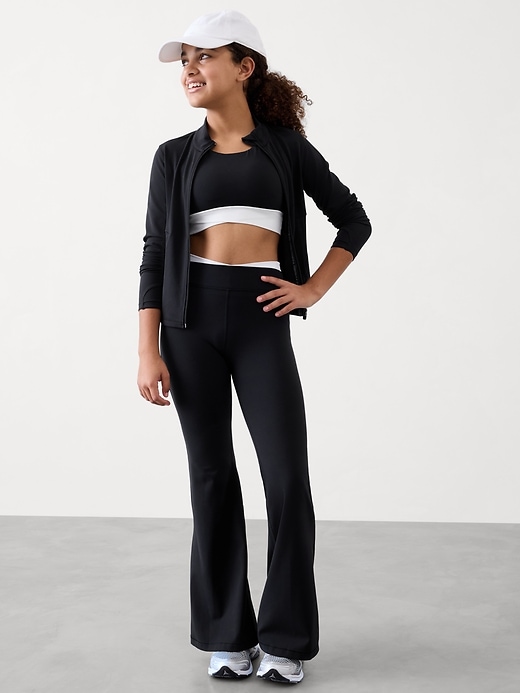 Image number 1 showing, Athleta Girl Transcend Crossover Ultra Flare Pant