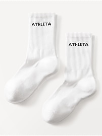 View large product image 1 of 3. Athleta Everyday Crew Sock 2-Pack