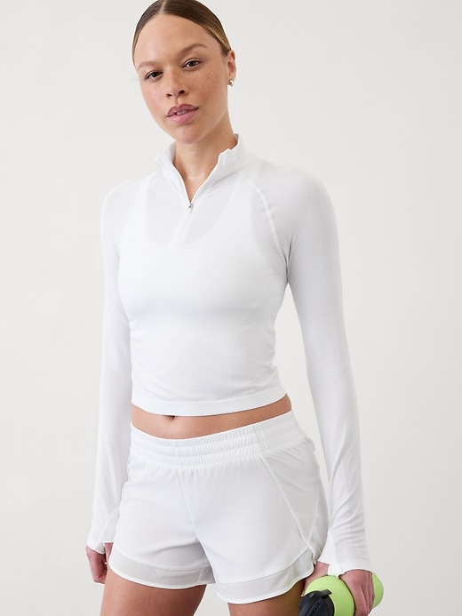 Image number 1 showing, Momentum Seamless Crop Half Zip