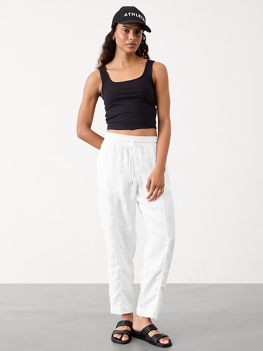 Image number 1 showing, Retreat Linen Ankle Pant