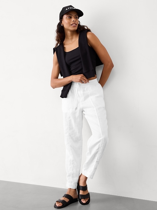 Image number 2 showing, Retreat Linen Ankle Pant