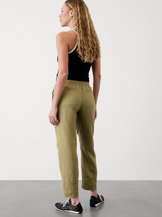 Image number 2 showing, Retreat Linen Ankle Pant