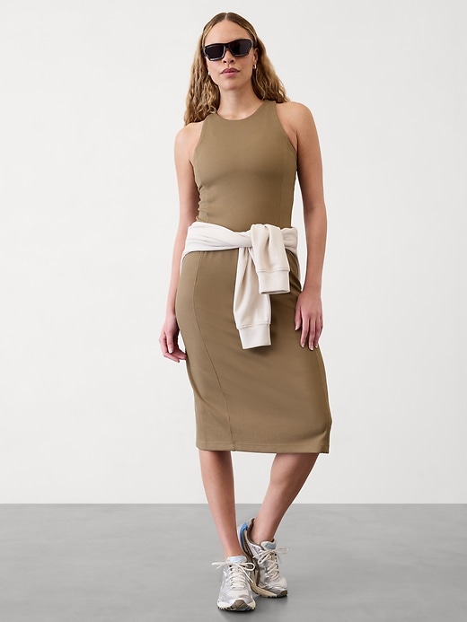 Image number 5 showing, Seasoft Rib Midi Tank Dress