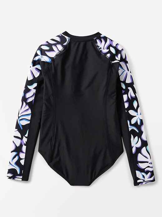 Image number 4 showing, Athleta Girl Rashguard One Piece Swimsuit