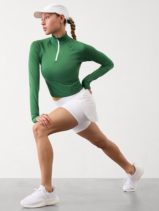 Image number 3 showing, Momentum Seamless Crop Half Zip